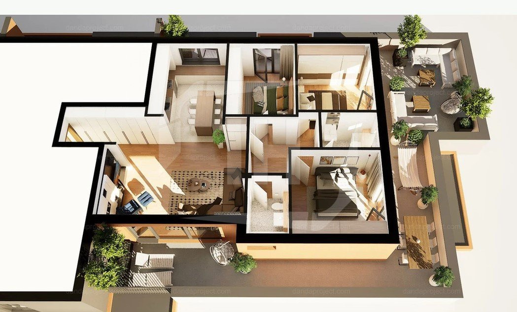 Nou pe piata! Penthouse cu 4 camere, 83.83 mp terasa, zona Intre Lacuri