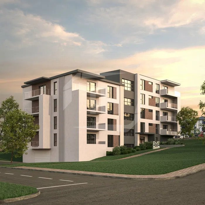 Apartament 2 camere cu gradina, finisat, 48 mp, zona Oasului