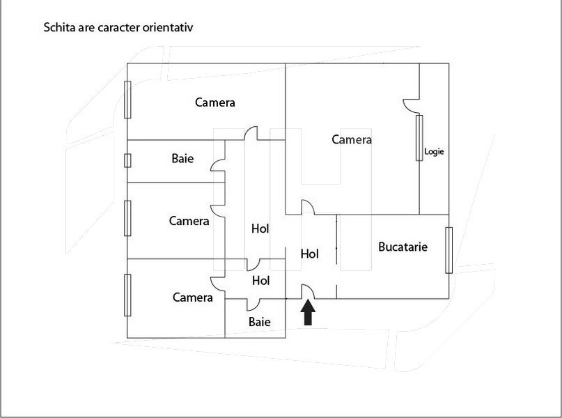 Apartament 4 camere, etaj intermediar, Manastur