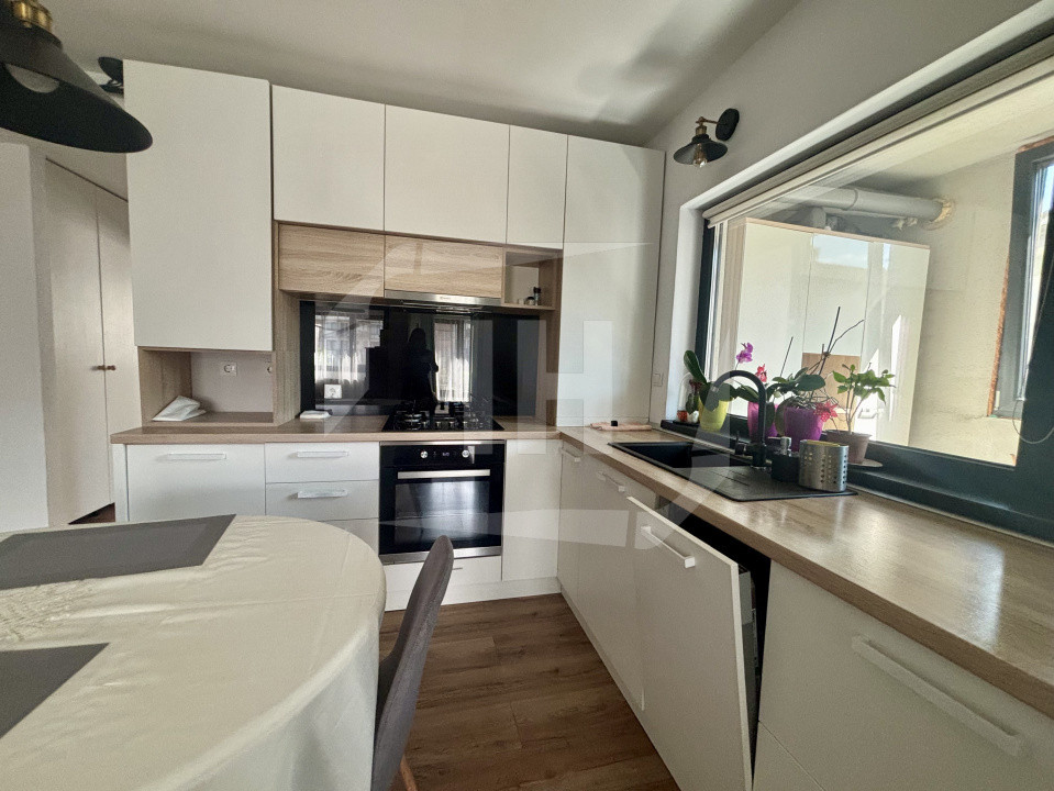 Apartament 3 camere, balcon, AC, parcare, Borhnaci