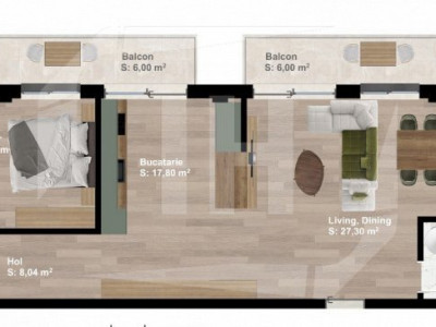Apartament 4 camere, 2 bai, 2 balcoane, bloc nou, zona Traian Vuia!