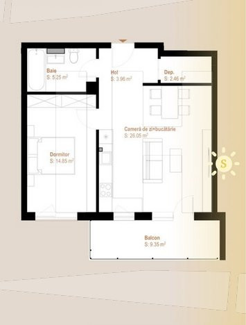 Exclusiv! Apartament 2 camere, parcare subterana!