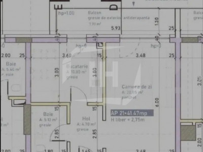 Apartament 2 camere, semifinisat, parcare, Marasti, zona Fabricii, TVA inclus