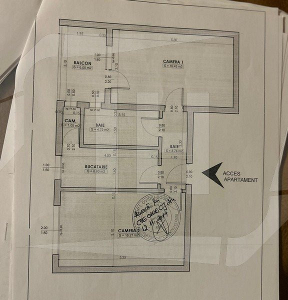 Apartament 2 camere, etaj intermediar, Gradini Manastur