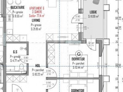 Nou pe piata! Apartament 3 camere, 77 mp, ideal pentru o familie