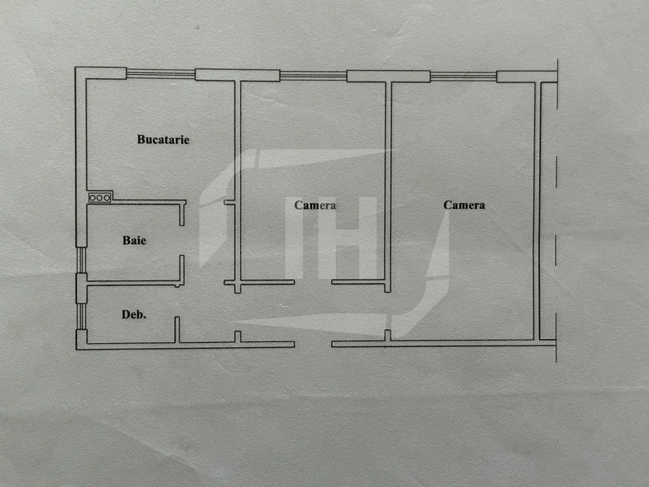 Apartament 2 camere, decomandat, zona Garii