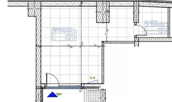 Spatiu comercial, 1 incapere, tavan de 4m, Marasti