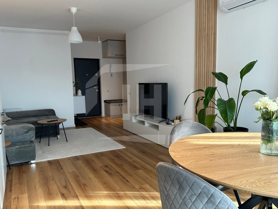 Apartament 3 camere, terasa, parcare, complet mobilat si utilat modern