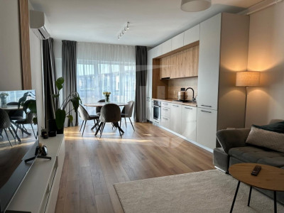 Apartament 3 camere, terasa, parcare, complet mobilat si utilat modern