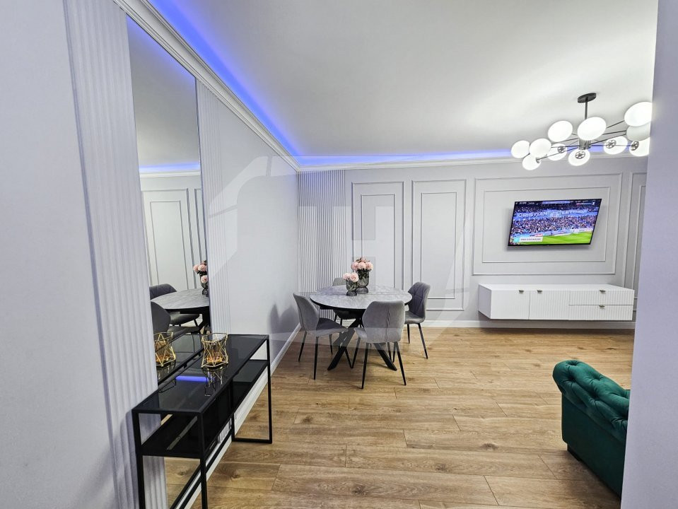 Apartament 2 camere, terasa, parcare, complet mobilat si utilat modern