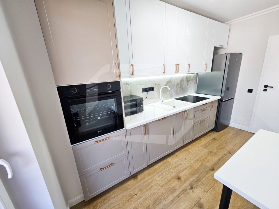 Apartament 2 camere, terasa, parcare, complet mobilat si utilat modern