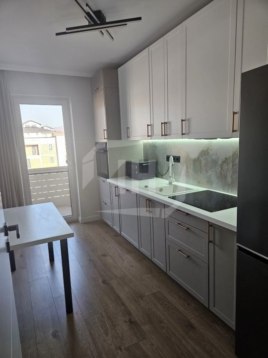 Apartament 2 camere, terasa, parcare, complet mobilat si utilat modern
