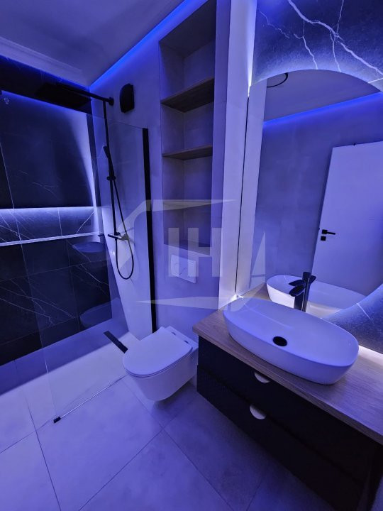Apartament 2 camere, terasa, parcare, complet mobilat si utilat modern