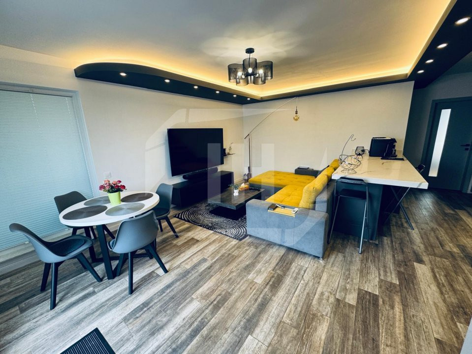 Penthouse cu 3 camere, 135 mp terasa, complet mobilat si utilat modern