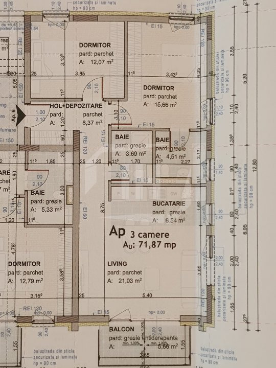 Apartament 3 camere in bloc premium, zona Dorobantilor