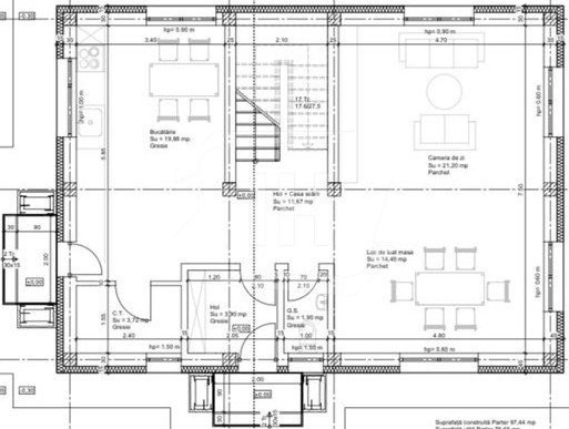 Casa noua finisata la interior, 145 mp utili si 989 mp teren, Salicea