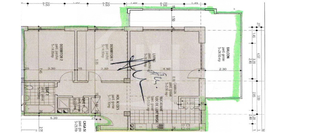 Apartament 3 camere 89 mp si terasa 25 mp in Andrei Muresanu!