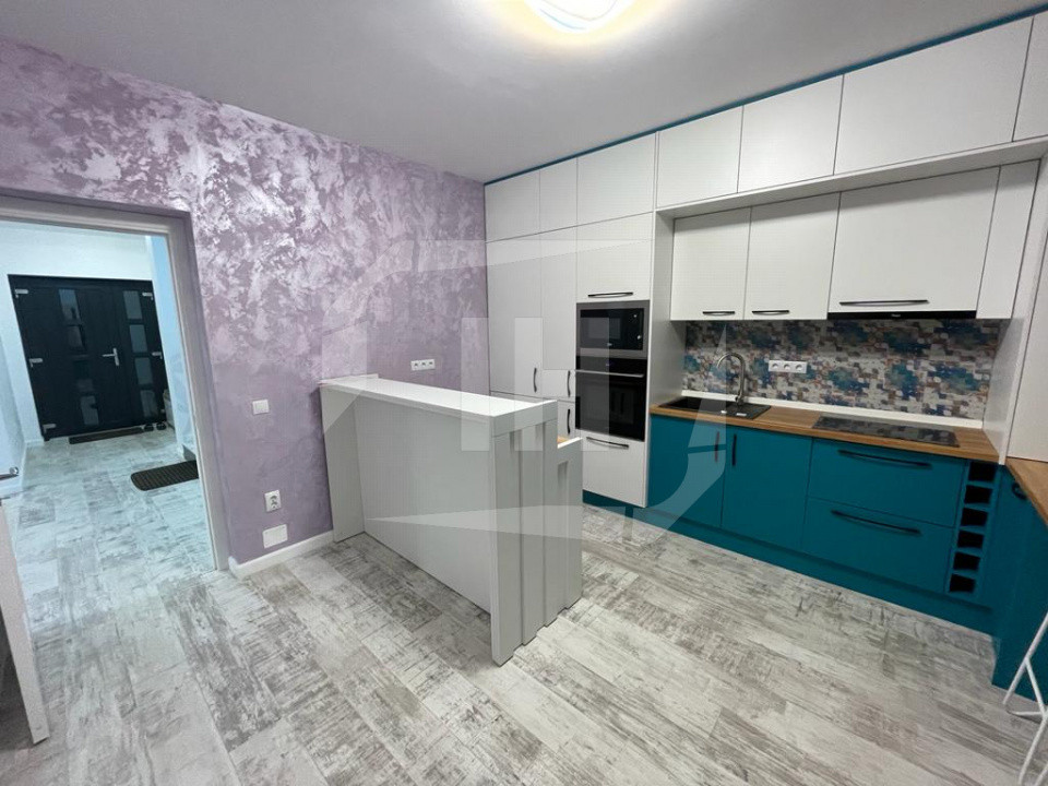 Duplex 4 camere cu 360mp gradina si sauna in Borhanci