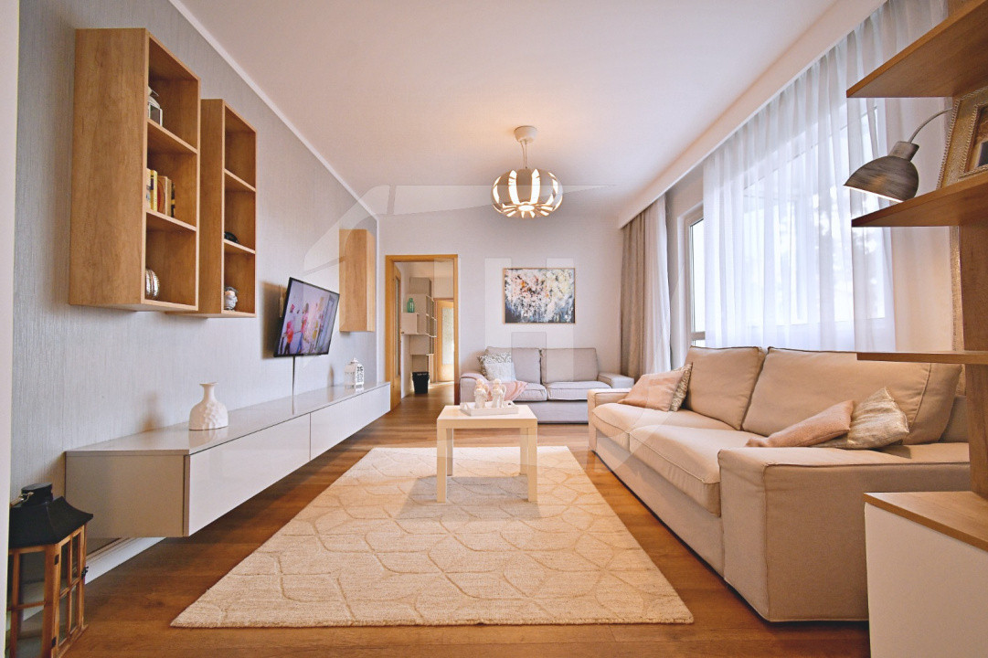 Apartament 3 camere, etaj 3, complet renovat, in cartierul Gheorgheni