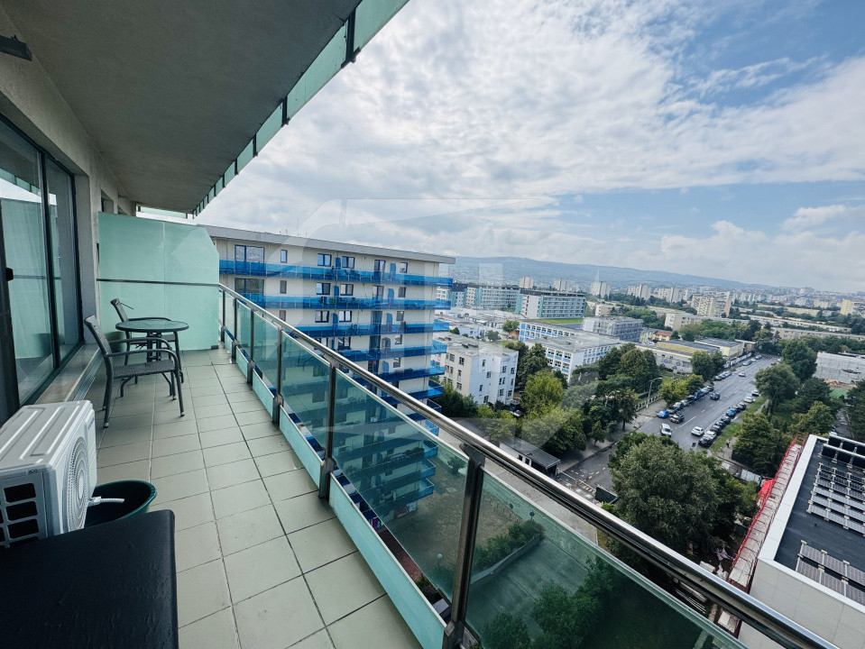 Apartament 2 camere, terasa cu priveliste, etaj 10, zona Iulius Mall