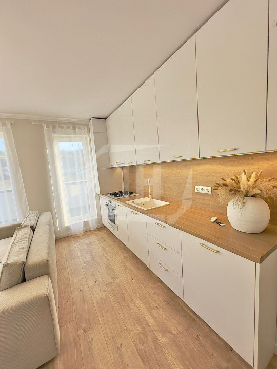Apartament mobilat si utilat cu 2 camere, terasa 25mp, zona Urusagului