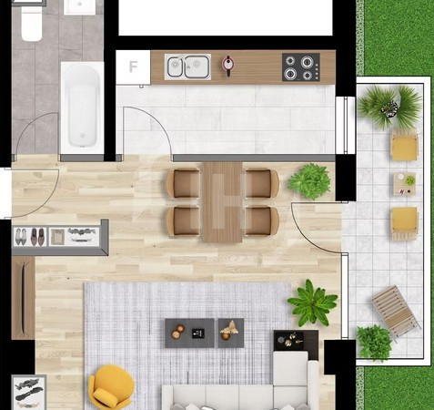 Apartament 2 camere in bloc premium