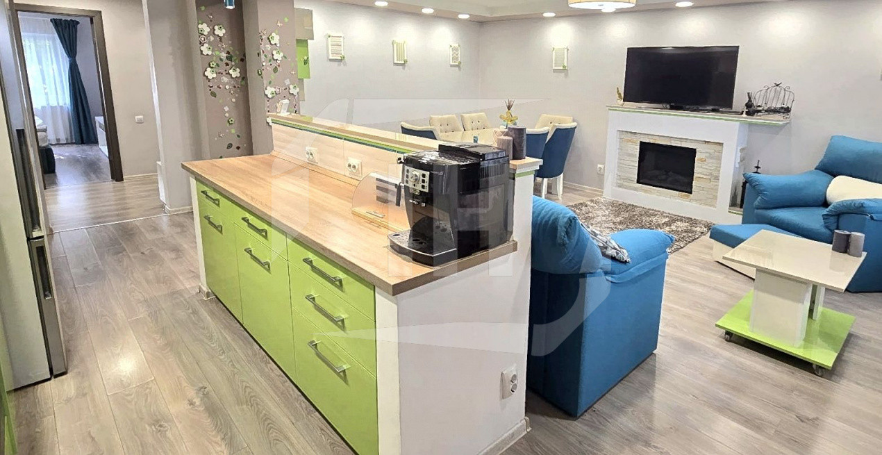 Apartament 4 camere, 91 mp, renovat, garaj, intr-o zona verde si linistita