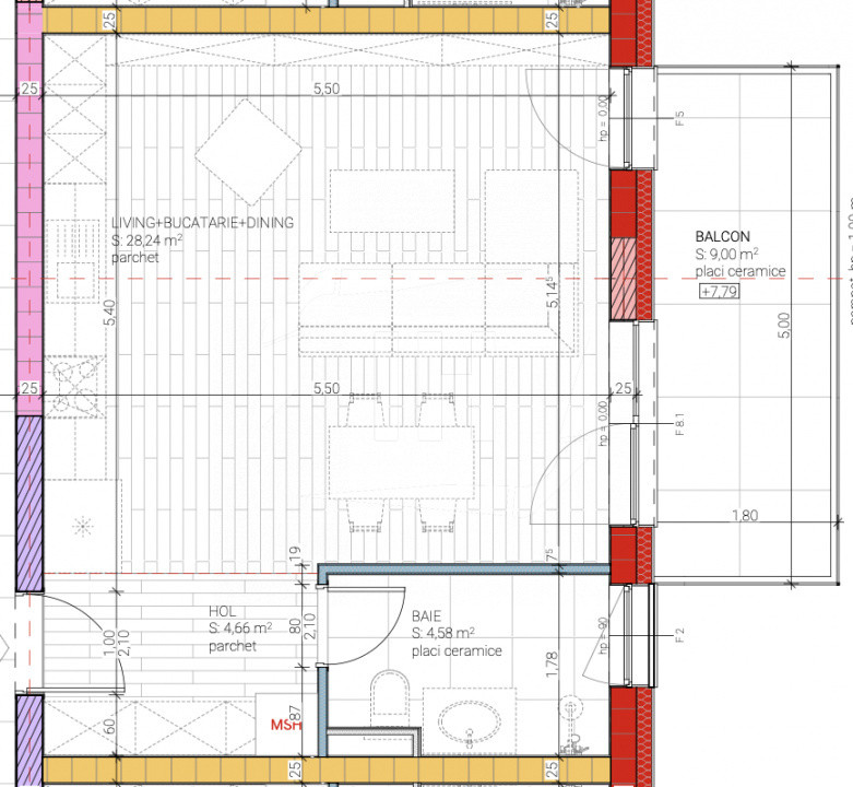 Apartament 38 mp, etaj 2 in bloc nou din Cluj-Napoca!