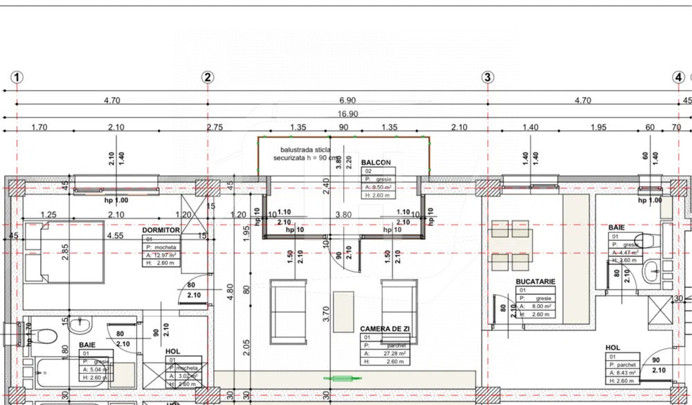 Apartament 2 camere, 70 mp, Borhanci