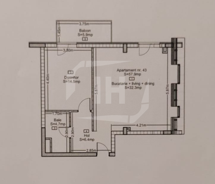 Apartament 2 camere, la cheie, Dambul Rotund