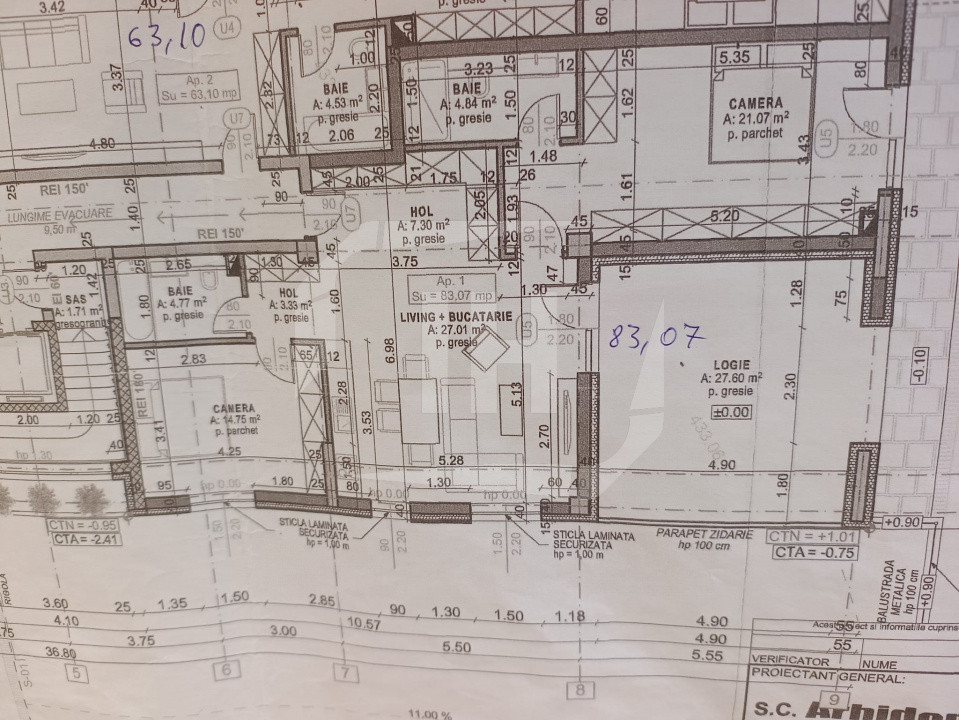 Apartament 3 camere, posibilitate 4, terasa, gradina, parcare