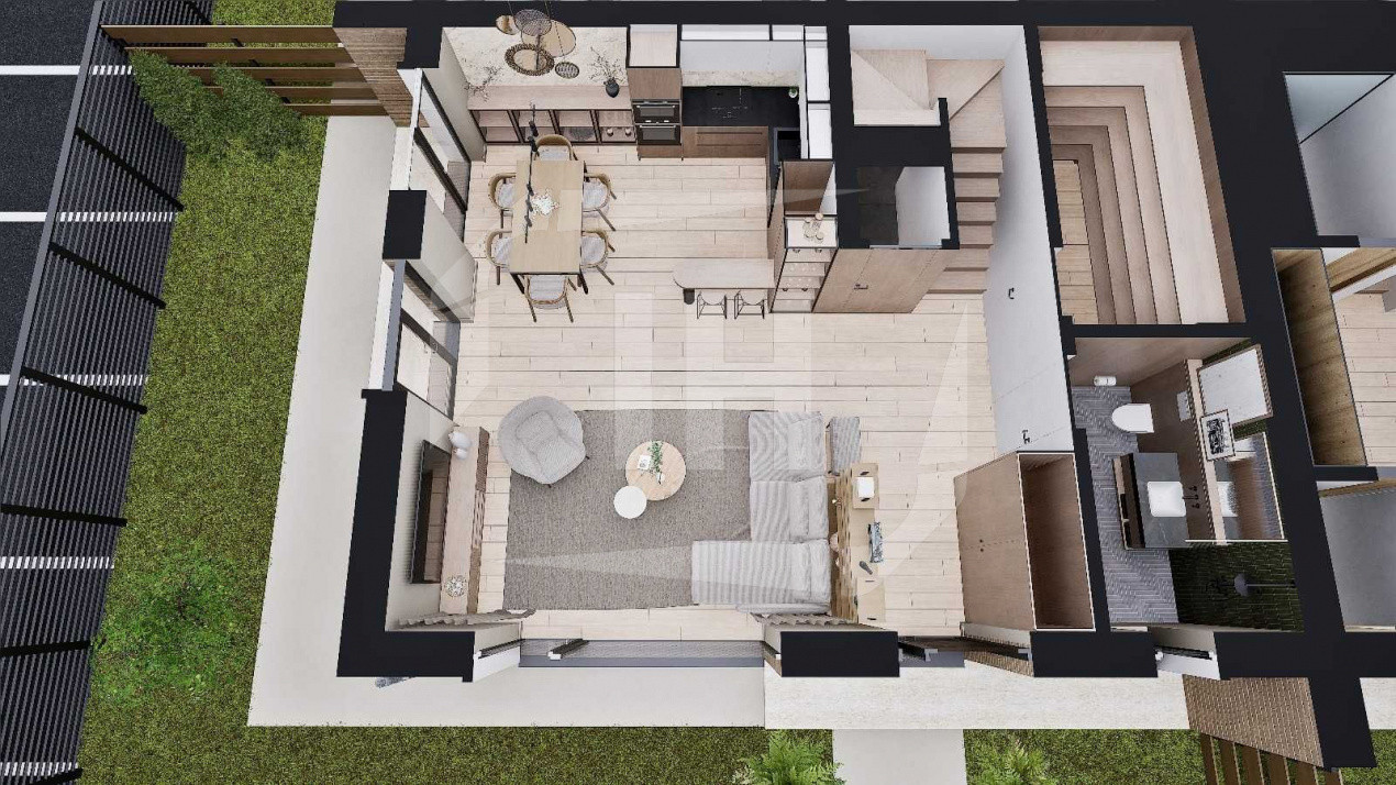 Casa cuplata, constructie noua, Parcul Poligon,  Floresti