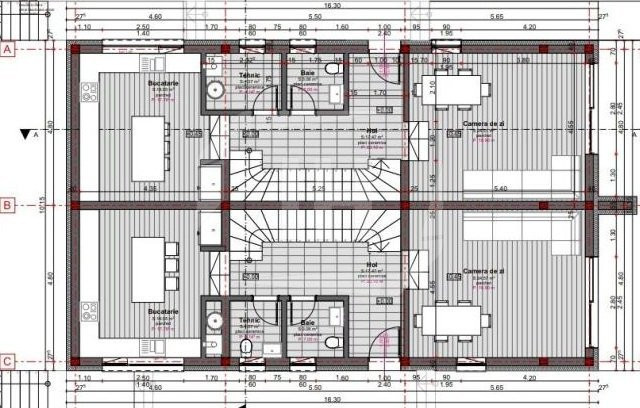 Casa cu arhitectura moderna, 5 camere, 463 mp teren