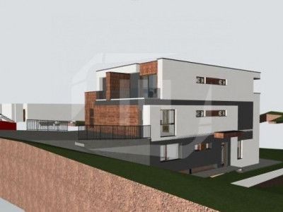 Casa cu arhitectura moderna, 5 camere, 463 mp teren