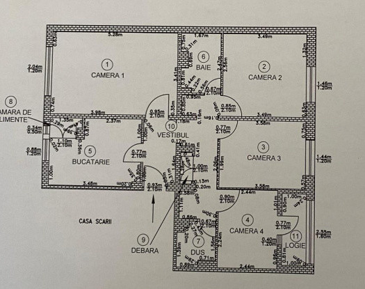Apartament 4 camere decomandat, etaj 2, zona Club Transilvania