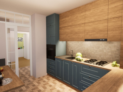 Apartament 3 camere decomandat cu 2 bai, etaj 1, zona Calea Manastur