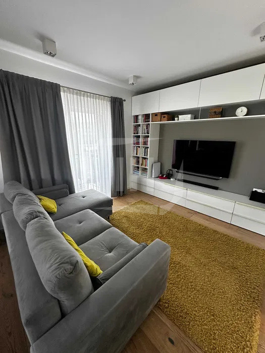 Apartament 3 camere, 2 bai, parcare, in bloc tip boutique in Borhanci