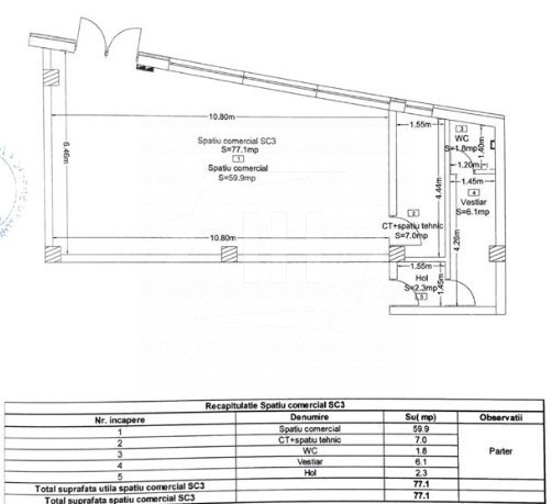 Spatiu comercial in zona Taietura Turcului-Fabrica de Sport