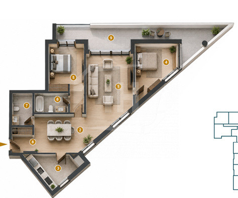 Apartament 4 camere,  intermediar, parcare, zona Leroy Merlin, Intre Lacuri