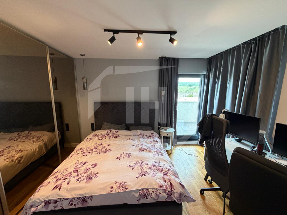 Apartament 2 camere, terasa, mobilat si utilat modern
