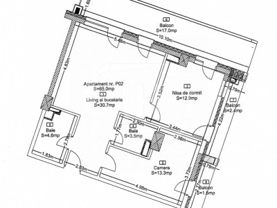 Apartament 3 camere, 2 bai, terasa, cu CF, in complex premium!