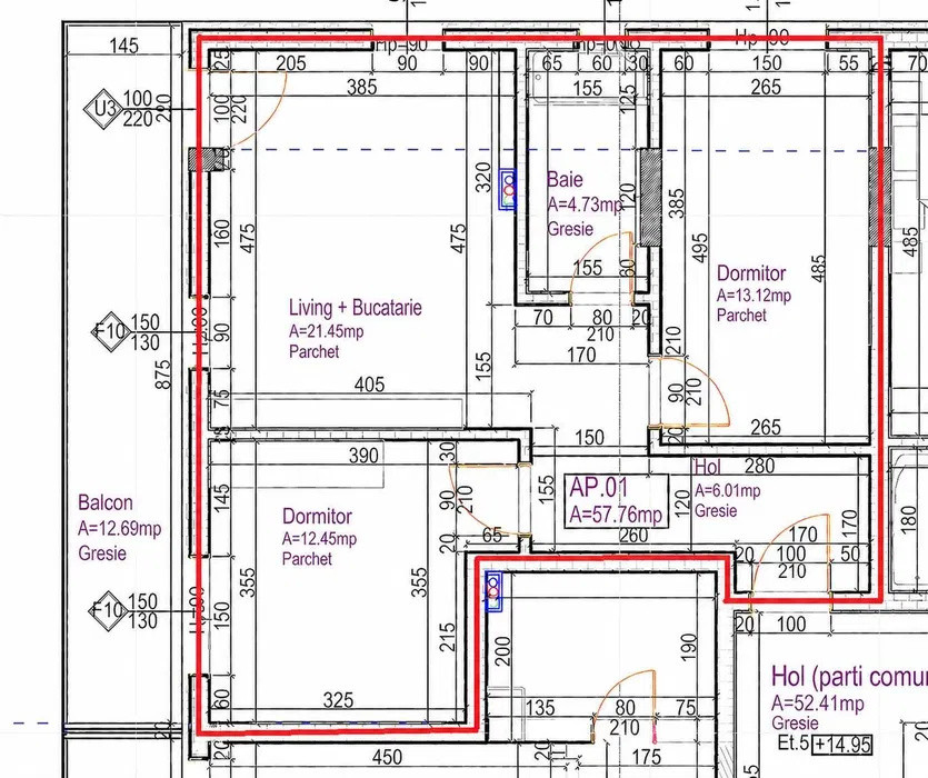 Apartament 2 camere decomandat, parcare subterana, zona Lidl