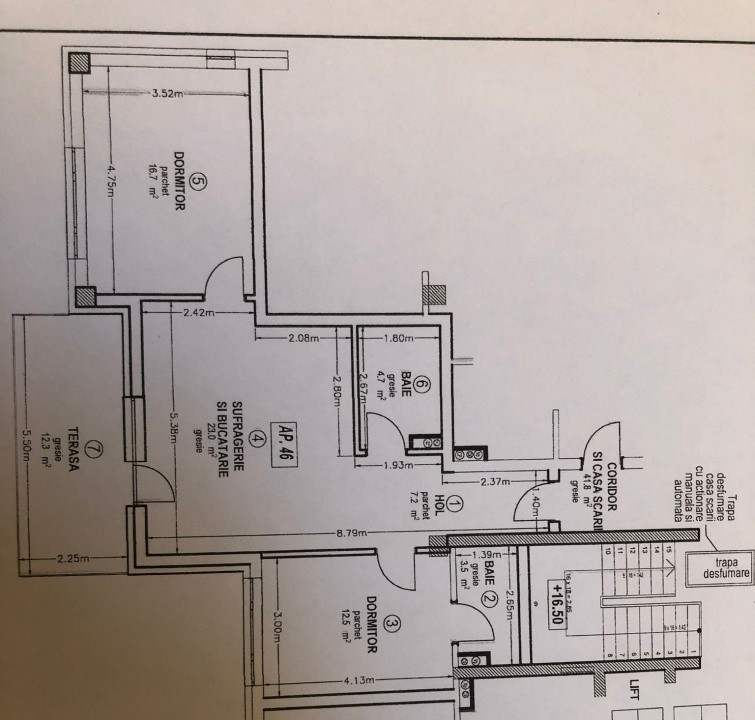 Apartament 3 camere cu terasa, 2 parcari subterane, Fabrica de Sport