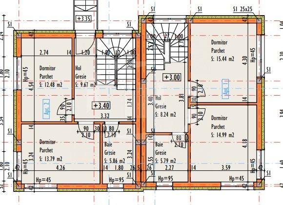 Casa cu 4 camere, terasa mare, constructie noua, CF, zona Dambul Rotund