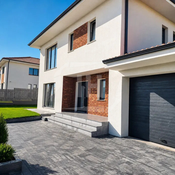 Casa individuala, garaj, 500 mp teren, constructie premium, Chinteni