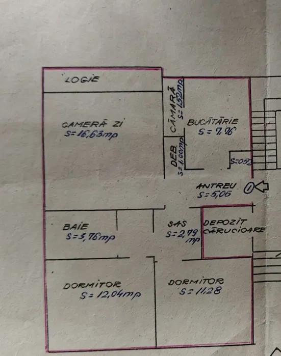 Apartament renovabil, 3 camere decomandat, zona Octavian Goga