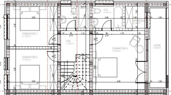 Casa cu 4 camere,  constructie premium, garaj, terasa circulabila